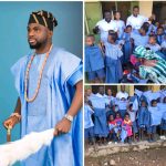 Otunba Toyẹ Osasona Donates School Uniforms to Pupils, Pledges Continue Educational Support